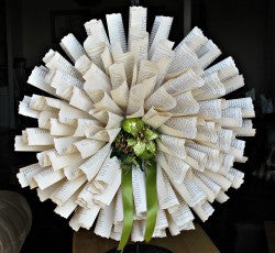 Upcycled Book Page Wreath Class (Live & Zoom)