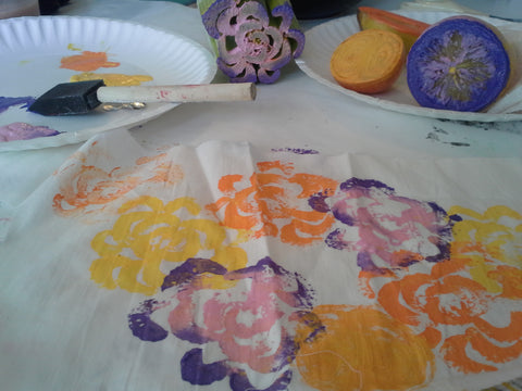 Fabric Painting with Fruit & Vegetables Class