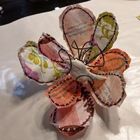 Inspirational Wired Fabric Flowers